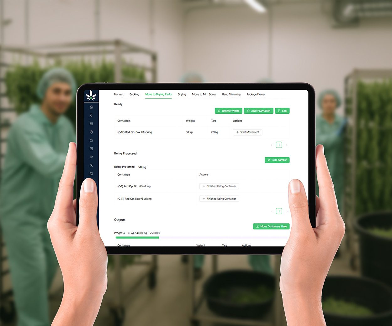 Cannabis Processing Software