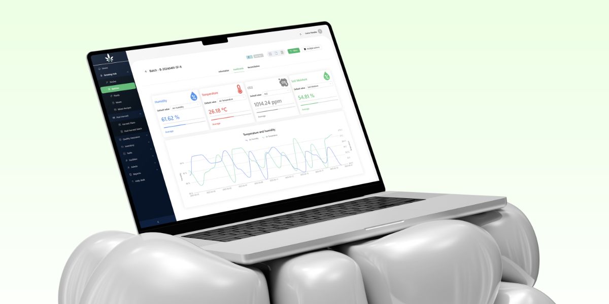 Cannabud.ai - Batch variables (humidity, temperature) chart